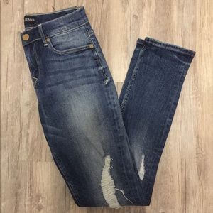 NWOT Express Distressed Stretch Jeans